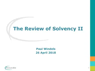 Review of Solvency II Implementation and Impact in Belgium