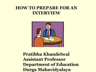 Ultimate Guide to Interview Preparation by Pratibha Khandelwal, Assistant Professor