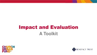 Impact and Evaluation Toolkit for Churches and Christian Charities