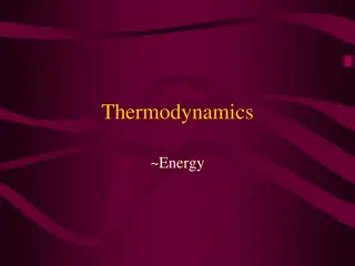 Thermodynamics: Energy and Heat