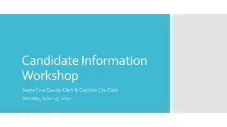 Voter Information and Resources for Santa Cruz County Election Workshop