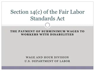 Section 14(c) of the Fair Labor Standards Act