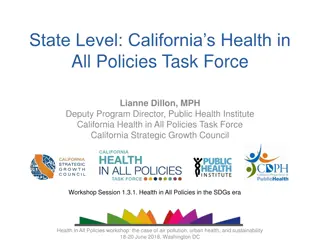 California's Health in All Policies Task Force Overview