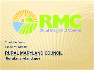 Challenges and Initiatives in Rural Maryland