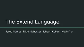 Explore the Extend Language for Declarative Programming