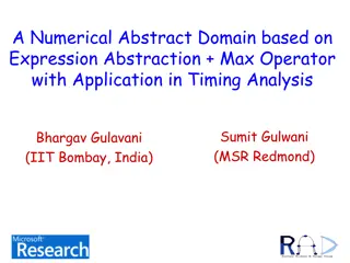 Numerical Abstract Domain with Max Operator in Timing Analysis