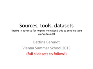 Exploring Sources, Tools, and Datasets in Text Mining