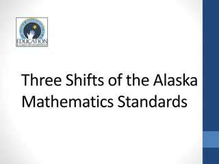 Three Shifts of Alaska Mathematics Standards Overview