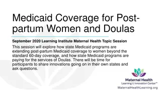 Medicaid Coverage for Postpartum Women and Doulas - Learning Session Overview