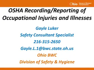 OSHA Recording and Reporting Guidelines by Gayle Luker