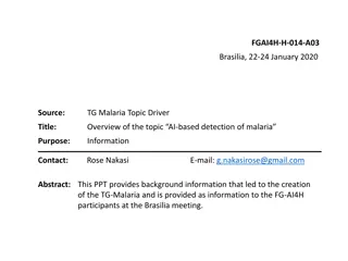 AI-based Detection of Malaria: Overview and Challenges