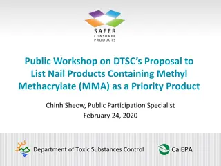 DTSC Proposal to List Nail Products Containing Methyl Methacrylate (MMA)