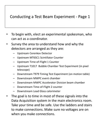 Conducting a Test Beam Experiment - Step-by-Step Guide