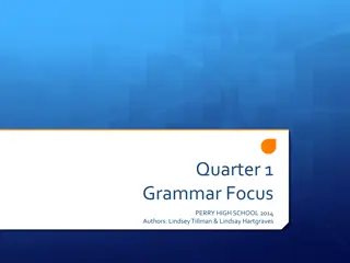 Phrases, Clauses, and Sentence Structures in Grammar