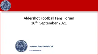 Financial Overview of Aldershot Town Football Club