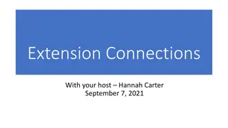 Extension Connections and Updates at UMaine - September 2021