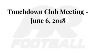 Pine Richland Touchdown Club Sponsorship Packages Overview