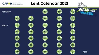 Lent Calendar 2021: Reflections and Actions for Water Access