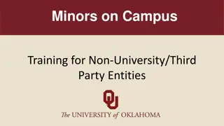 Guidelines for Working with Minors on Campus