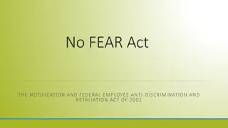 The No FEAR Act: Federal Employee Rights Against Discrimination