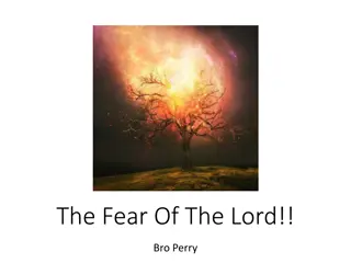 Exploring the Fear of the Lord: Insights from Scriptures