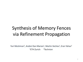 Memory Fence Synthesis and Algorithm Verification