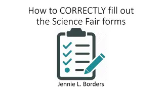 Guide to Correctly Fill Out Science Fair Forms