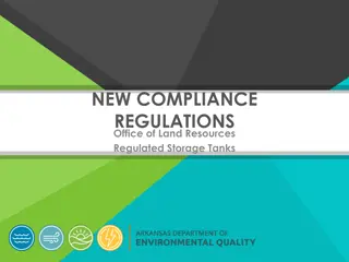 Compliance Regulations for Regulated Storage Tanks