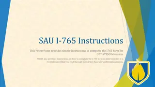 Simplified Instructions for Completing Form I-765 for OPT STEM Extension