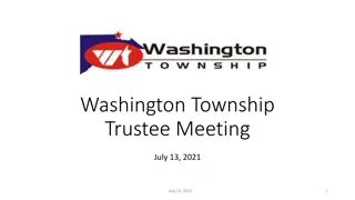 Washington Township Trustee Meeting Updates - July 2021