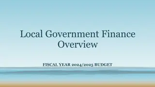 Local Government Finance Overview - Fiscal Year 2024/2025 Budget Insights