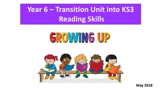 Exploring Reading Skills in Year 6 Transition Unit