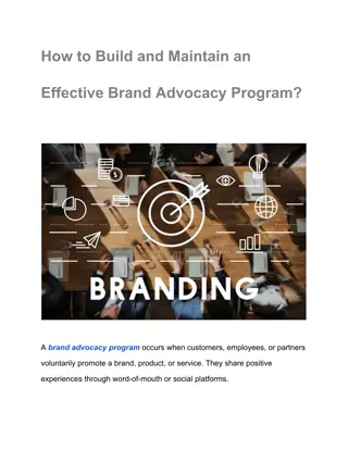 How to Build and Maintain an Effective Brand Advocacy Program