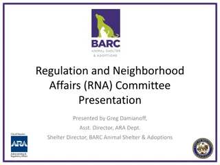 BARC Animal Enforcement Programs and Protocols