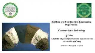 Sustainable Building Practices: Using Supplementary Cementitious Materials