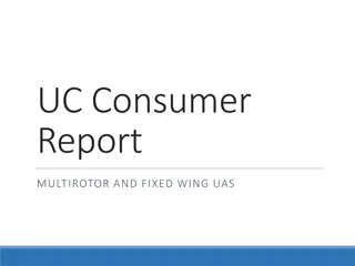 Comparing Different Consumer Multirotor and Fixed Wing UAS Models