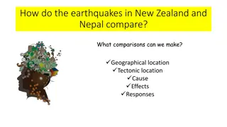 A Comparison of Earthquakes in Nepal and New Zealand