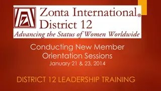 Enhancing New Member Orientation Practices for Zonta Clubs