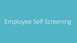 Employee Self-Screening Procedure and Temperature Monitoring