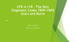 Skin Burn Scars: Diagnostic Codes and Ratings