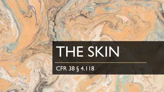 Schedule of Ratings for Skin Conditions in CFR 38.4.118