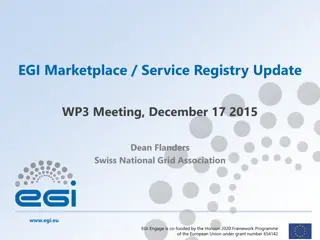 EGI Marketplace Service Registry Update