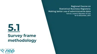 Understanding Sampling Frames in Statistical Business Registers