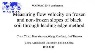 Measurement of Flow Velocity on Frozen and Non-Frozen Slopes of Black Soil Using Leading Edge Method