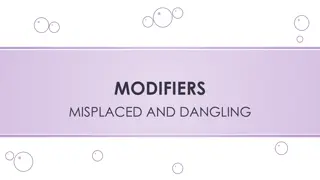 Modifiers: Misplaced, Dangling, and Adverb Placement