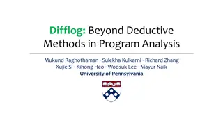 Advancements in Program Analysis Beyond Deductive Methods