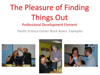 Creative Examples of Professional Development Elements at Pacific Science Center