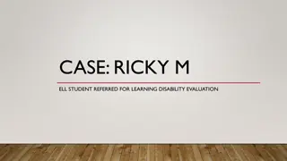 Evaluation of Ricky M. for Learning Disability