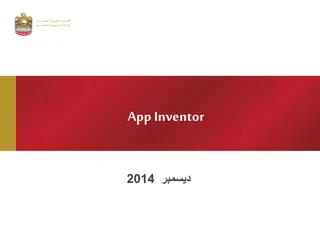 Introduction to App Inventor for Building Mobile Apps