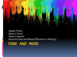 Tone and Mood in Writing